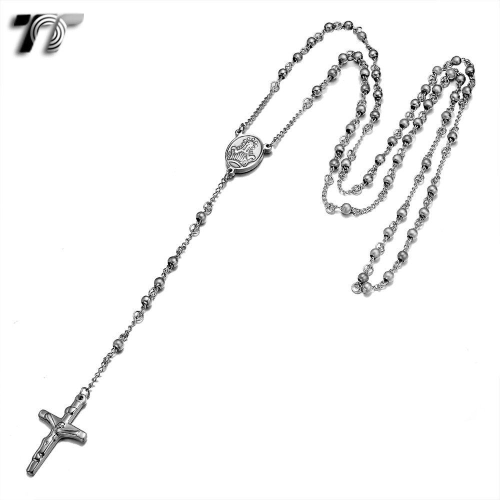 Wearable Rigid Blue Rosary In 925 Silver, 4 Mm Beads | Online Sales On - Foto 11