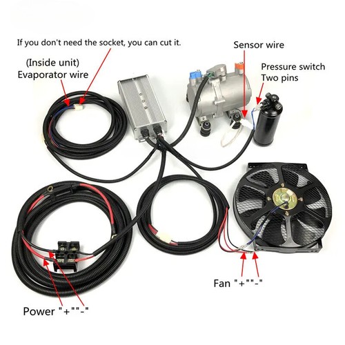 Integrated Electric Compressor Set for Auto DC Air Conditioning Car Truck Bus - Picture 11 of 17