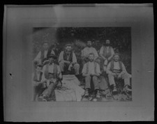 Magic Lantern Slide WETTON WORTHIES KOPIE VON 1928 FOTO DERBYSHIRE VINTAGE