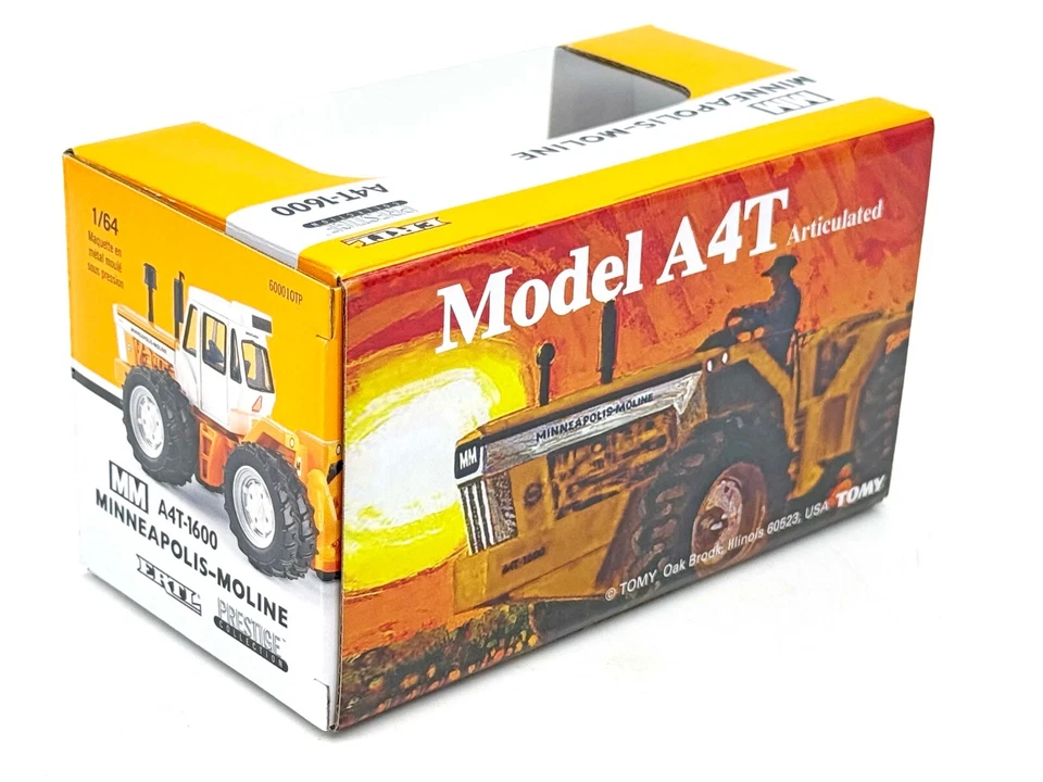 1/64 Minneapolis Moline A4T-1600 4wd Tractor With Cab & Duals, Gold Chrome Chase - Image 3 of 3