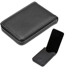 PU Leather Business Card Holder-Professional Pocket Wallet, Magnetic Closure US