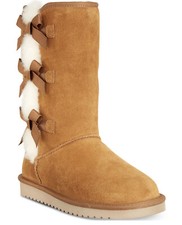 UGG Koolaburra by UGG Women's Victoria Suede  Faux Fur Boots Chestnut