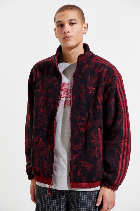 adidas allover print track jacket
