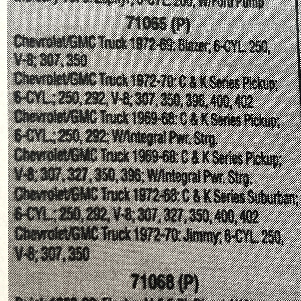 🔥Manguera de presión de dirección asistida maestra para camioneta Chevy C10 Suburban GMC Parts Foto 3 de 4