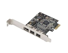 Syba Low Profile PCI-Express Firewire Card with Two 1394b Ports and One 1394a...