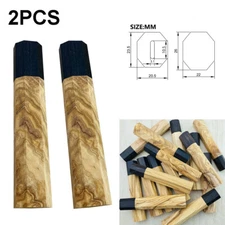 2X DIY Japanese Kitchen Knives Chef Knife Replacement Octagonal wooden Handle US