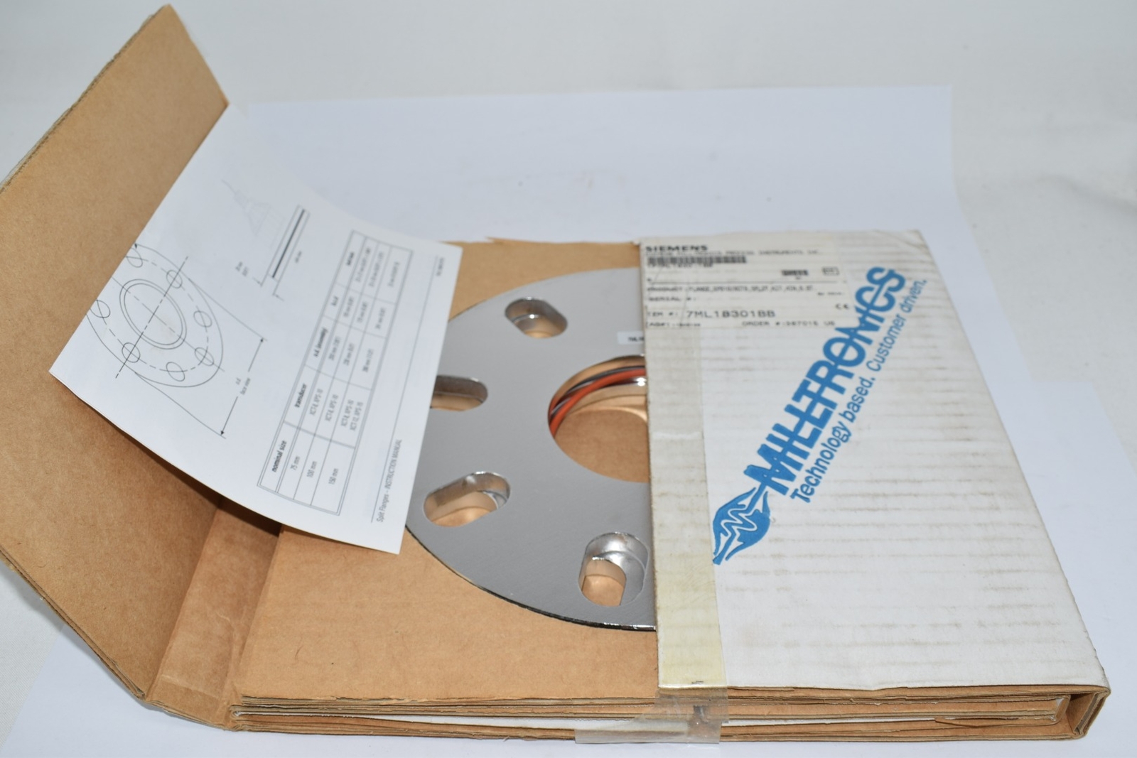 NEW Siemens 1P7ML1830-1BB Milltronics Flange XPS10 XCT8 Split Kit 4''