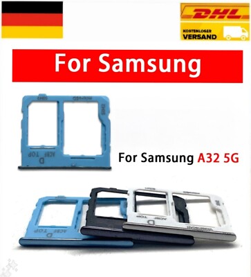 Samsung Galaxy A32 5G SM-A326 SIM Holder Black for Dual Sim + Micro SD Cards