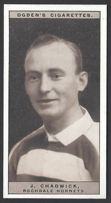 OGDENS - BERÜHMTE RUGBYSPIELER - #30 J CHADWICK, ROCHDALE