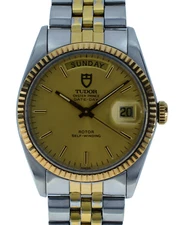 Men's 36mm TUDOR Two-Tone Oyster Prince Day-Date President Automatic Watch 94613