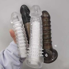 Male-Cock-Girth-Enlarger-Enhancer-Penis-Extension-Extender-Sheath-Sleeve-For-Men