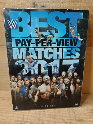 WWE 2017 BEST PAY-PER-VIEW MATCHES 3-DISC DVD SET WRESTLING T4