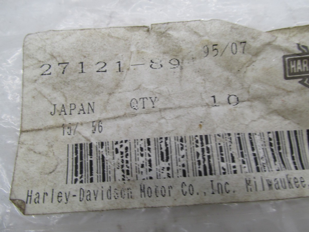 ライフプラス Lot of 6 Harley Davidson Genuine NOS XL O-Rings, Accel Pump 27121