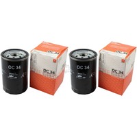 2X Mahle / Knecht ÖLfilter Oc 34 Oil Filter