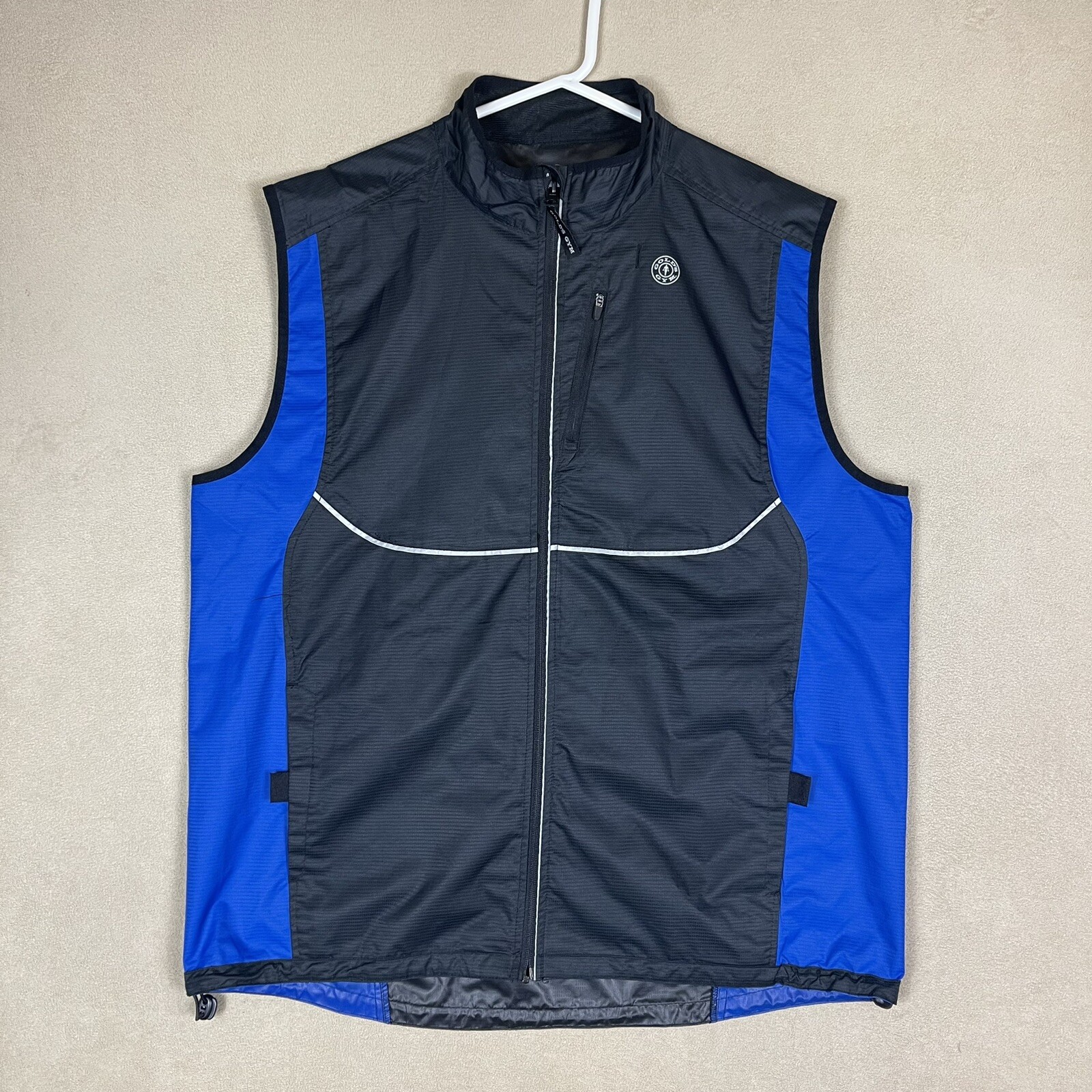 Gold's Gym Vest Adult Large/Extra Large Blue Bodybuilding Arnold Mens