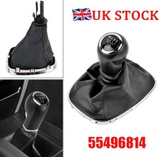 For Vauxhall Corsa E Adam Gear Stick Shift Knob & Gaiter Boot 5 Speed 55496814