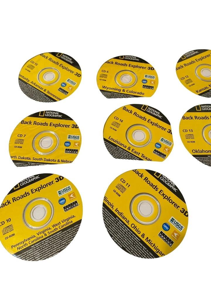 Vintage Back Roads Explorer 3D Map Set CD ROM - Image 4 of 4