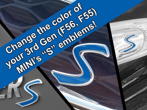 D134 Scuttle & Rear Emblem S Decals for 2014-2021 MINI Cooper F54 F55 F56 F57 - Picture 23 of 27