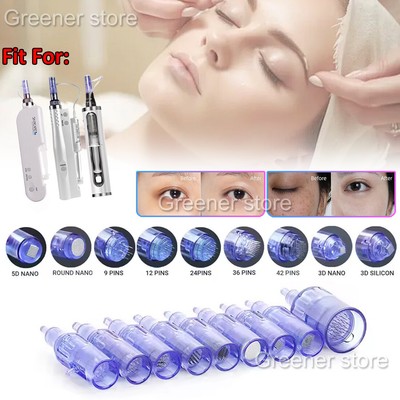 9/12/24/36/42 Pins 3D/5D Nano Needle Cartridges Tips Skin Care for Micro Pen