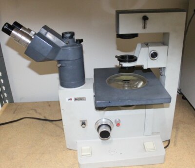 American Optical Biostar Inverted Phase Star Contrast Microscope 4 Objectives