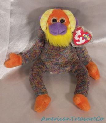 ty beanie babies bananas monkey