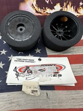 BXR Johns BSR Racing C1024 Foam Dirt Oval Rear Mounted Tires Orange