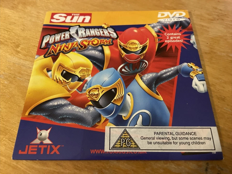 Power Rangers - Ninja Storm : 4ox Kids Promo Children's Animated DVD VGC - Image 2 of 3