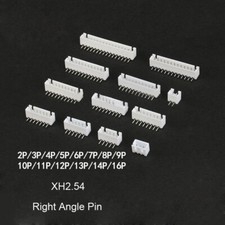 XH2.54 2P 3P 4P 5P 6P 7P 8P 9P - 16P PCB Connector Header Socket Right Angle Pin