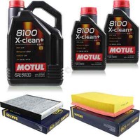 7L Inspektionspaket Set Motul 8100 X-Clean+ 5W-30 MotoröL SCT Filter 11373107