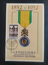 Carte Premier Jour Timbre Médaille Militaire Obl Paris N° 927 FDC 1952