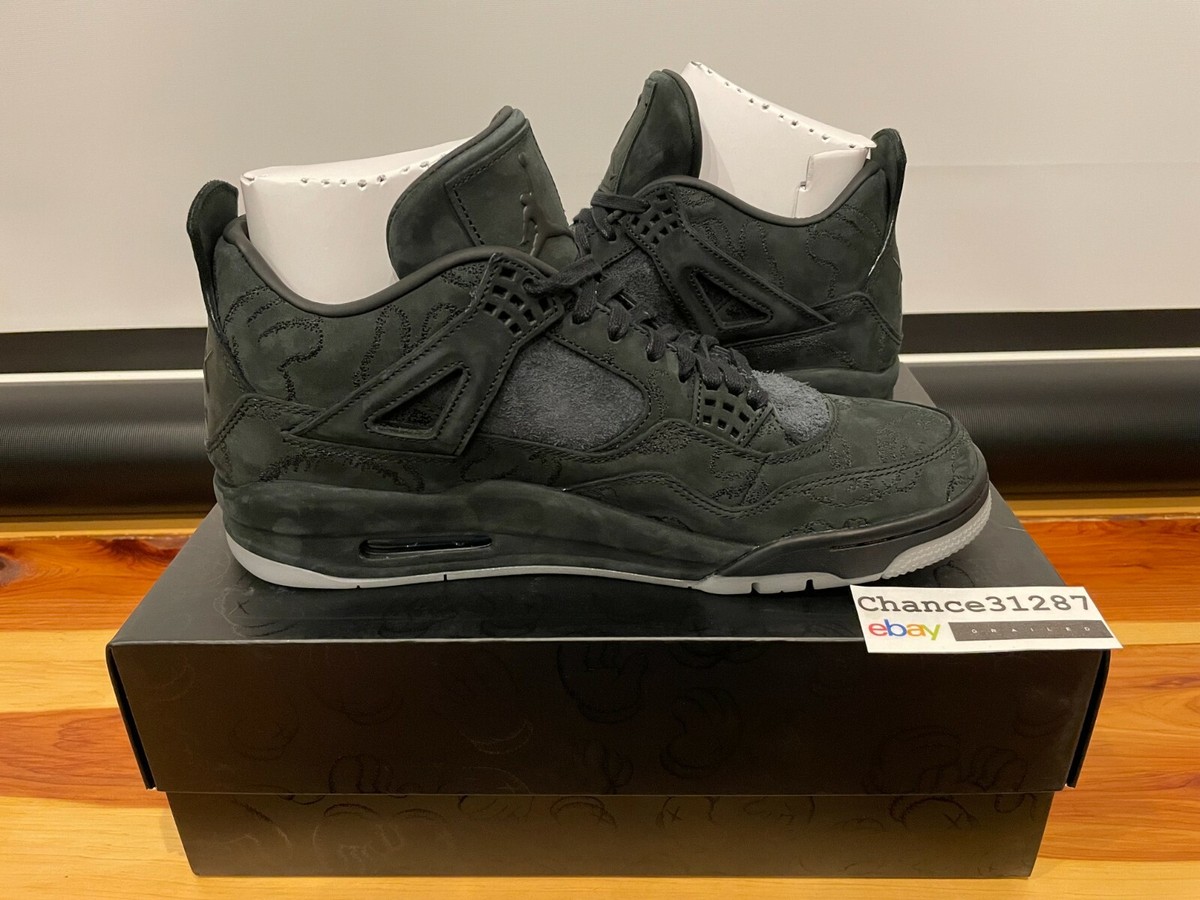 Nike Air Jordan 4 Retro x Kaws Black sz. 11 930155-001 DS | eBay Nike Air Jordan 4 Retro x Kaws Black sz. 11 930155-001 DS | eBay