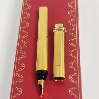 Vintage les must de Cartier Gold-Toned Rectangular Trinity Ball