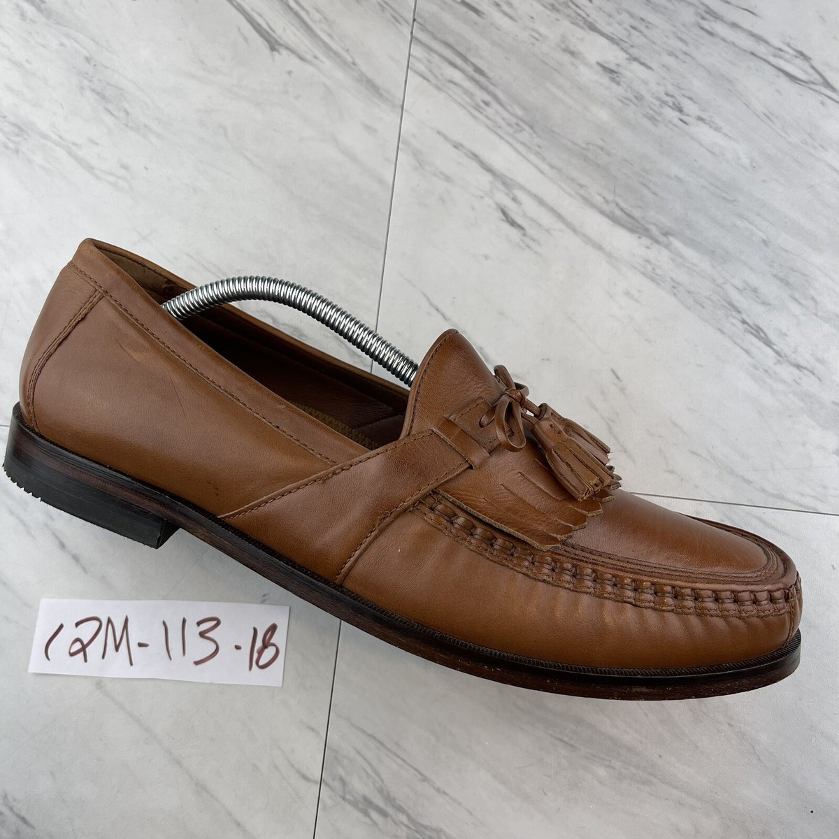 Johnston & Murphy Aragon Loafer Brown Mens SZ 12 Leather  display picture 3