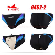 YINGFA 9462-2 MEN'S COMPETITION RACING TRAINING SWIMMING TRUNKS BRIEFS 2XL Sz 32
