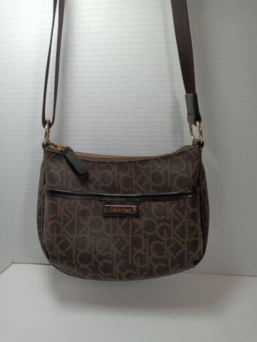 Calvin Klein Signature Pattern, Crossbody Handbag RN 54163 | eBay