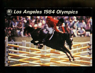 Olympics postcard Olympic Games Los Angeles CA 1984 Equestrian events horse jump