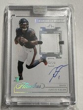 2021 Flawless Football Justin Fields Gloves RC Silver Auto  /20 RPA Sealed