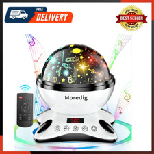 Kids Night Light Projector Remote Baby Night Room with 12 Music