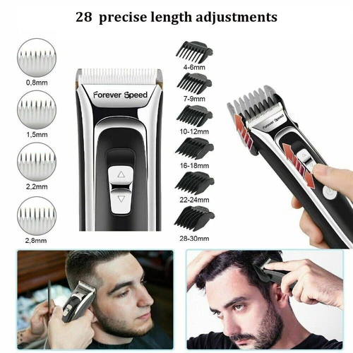 Tagliacapelli professionale in ceramica taglia barba trimmer rasoio display led - Foto 10 di 23