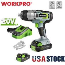 WORKPRO 20V Cordless Impact Wrench 1/2-inch 320 Ft Pounds Max Torque Belt Clip