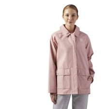 Reebok Relaxed Fit Coach Jacket Rose Pink Size Xs Bnwt