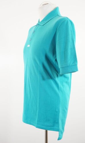 Adidas Herren Poloshirt 52 grün türkis uni Kurzarm Knopf Piquè Regular A543 - Photo 2/5