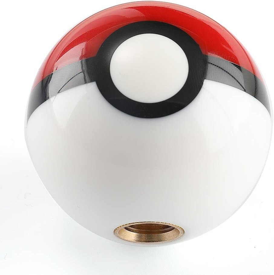 Pokeball Shift Knob, Pokeball Gear Knob, Pokeball Shape, AT MT for Cars