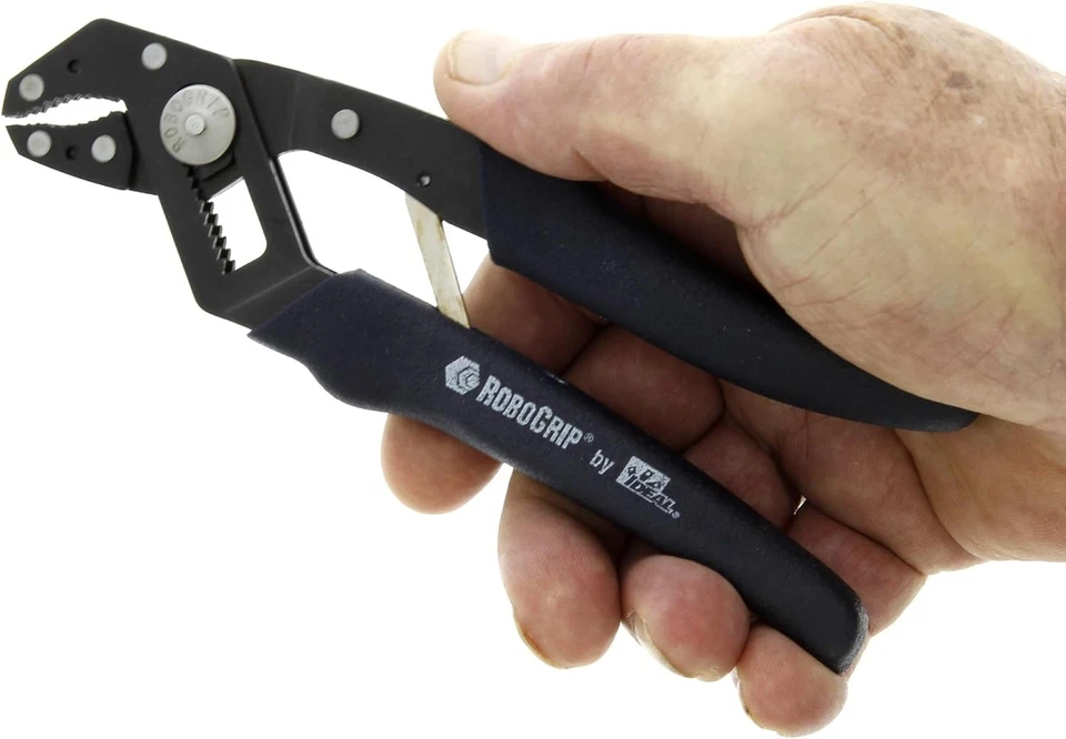 IDEAL INDUSTRIES 35-450 Robo Grip Pliers 7 in. Single, Black/Blue - Image 2 of 4