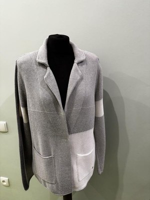 Women Monari sweater silver cotton 38