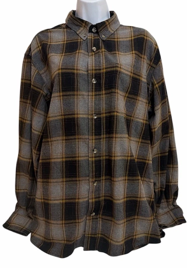 RedHead Shirt Mens Sz XL Long Sleeve Button Down RN74747 Cotton
