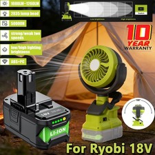 1-2PCS 8.0AH For RYOBI 18V ONE PLUS Battery Cordless Hybrid Tool Fan P108 P107