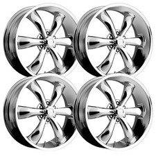 Set-4 Vision 142 Legend 20x9 6x5.5 6x139.7 20mm Chrome Wheels Rims 20 Inch