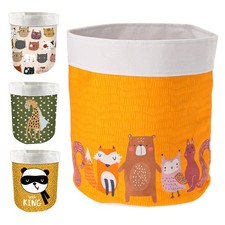 Aufbewahrungskorb Wäschekorb für Spielzeug Kinderzimmer Korb Beutel Sack Tasche