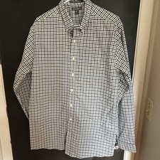 Eddie Bauer Men  s Long Sleeved Button Down Shirt - Plaid - Size TL - Worn 3x